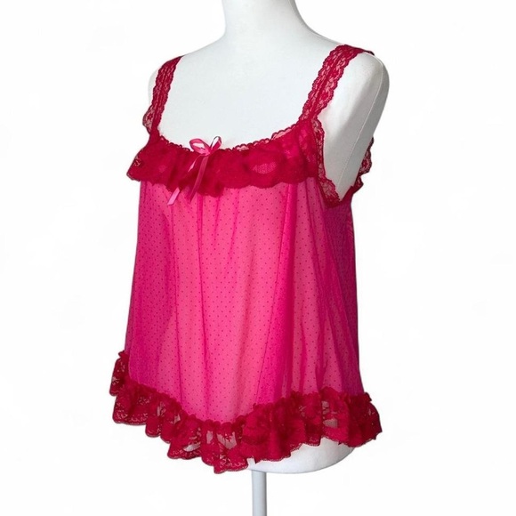 Victoria’s Secret Polka Dot Babydoll Top